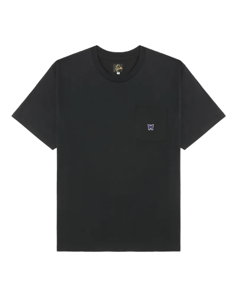 NEEDLES T-Shirt mit aufgesetzter Tasche - Schwarz Schwarz