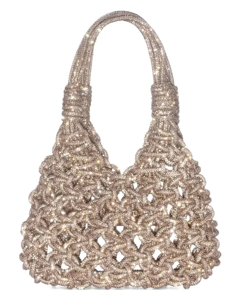 HIBOURAMA mini Vannifique embellished tote bag - Nude Nude
