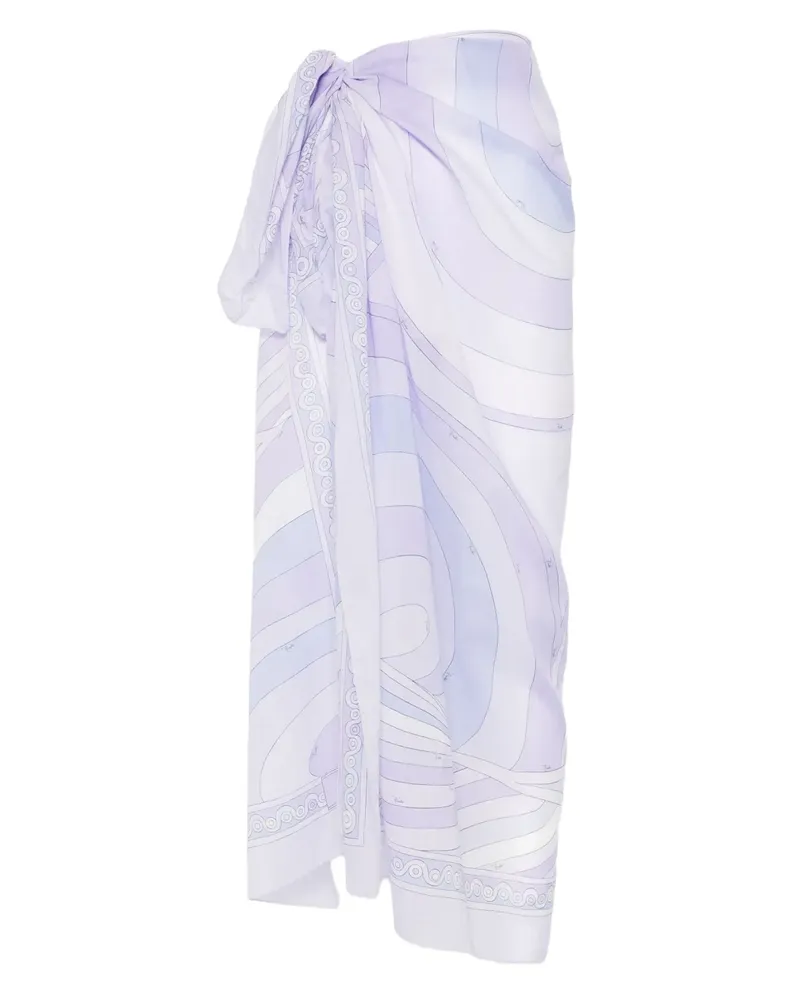 Emilio Pucci geometric print pareo - Violett Violett