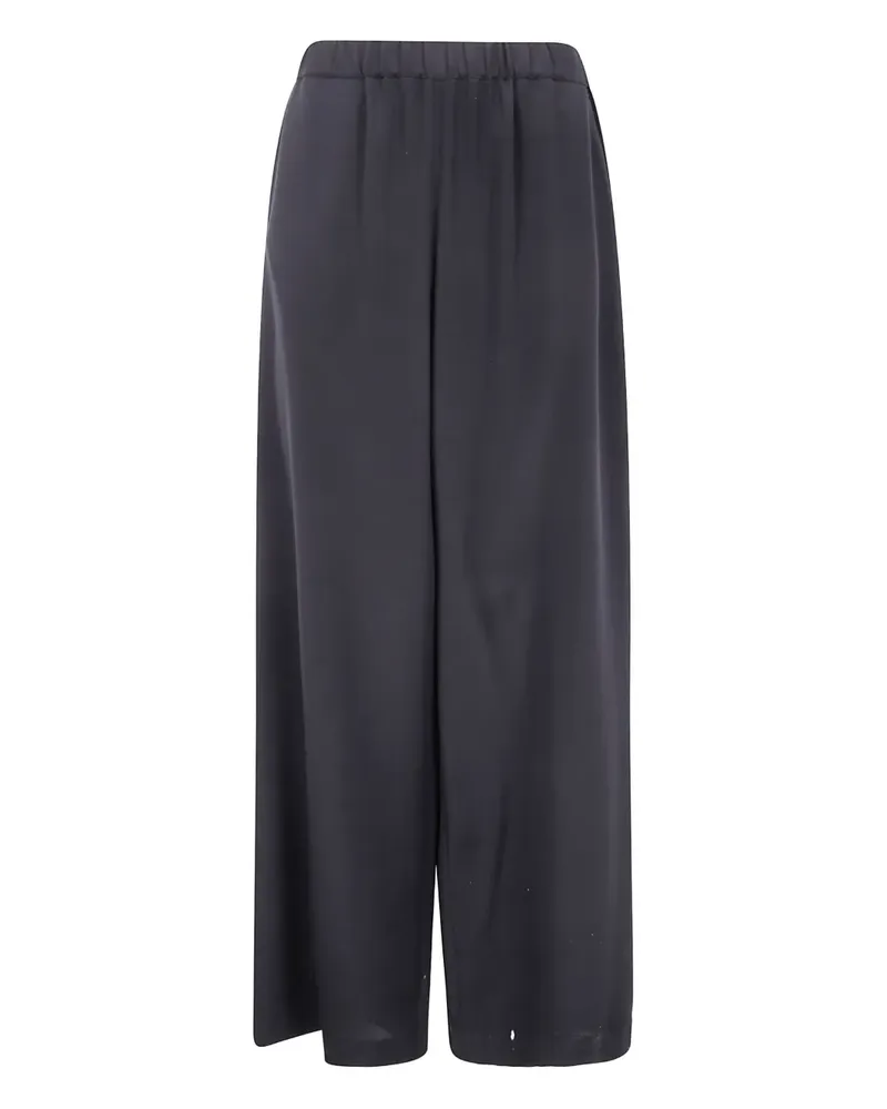 Max Mara Seidenhose mit Stretchbund - Schwarz Schwarz