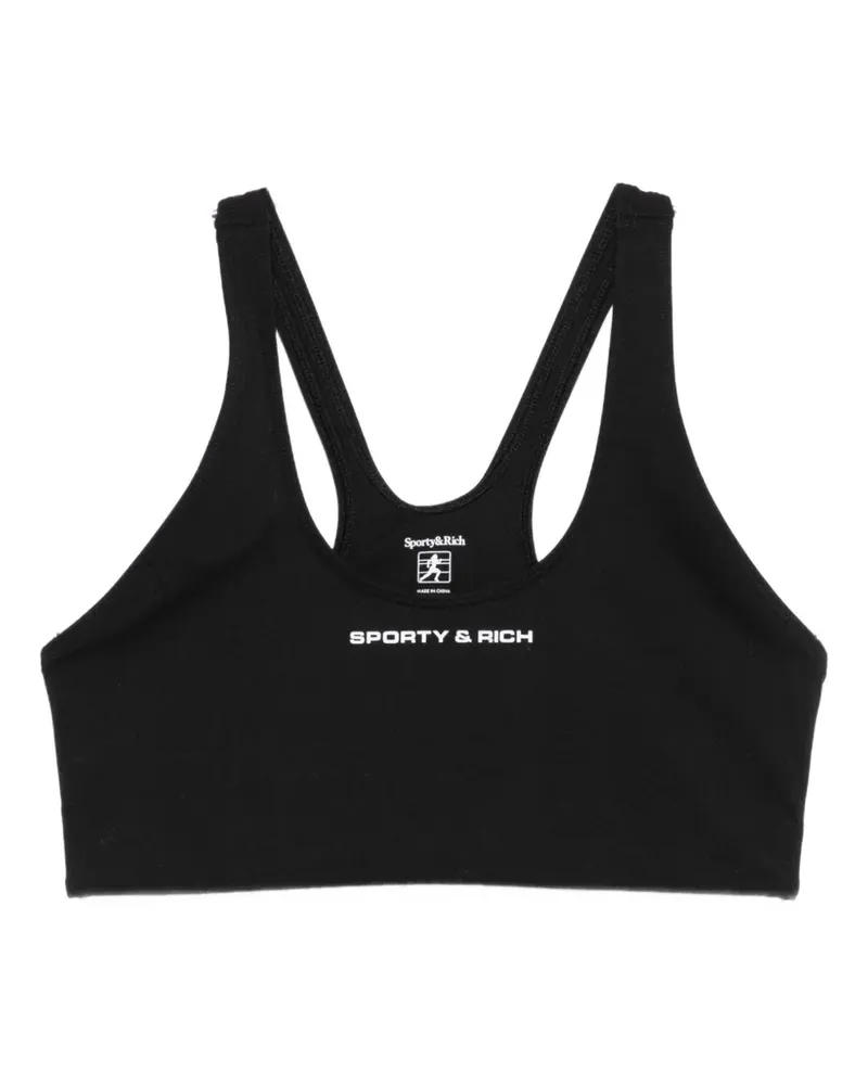 SPORTY & RICH Sport-BH mit Racerback - Schwarz Schwarz