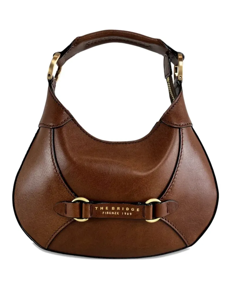 The Bridge Schultertasche mit Ringdetail - Braun Braun