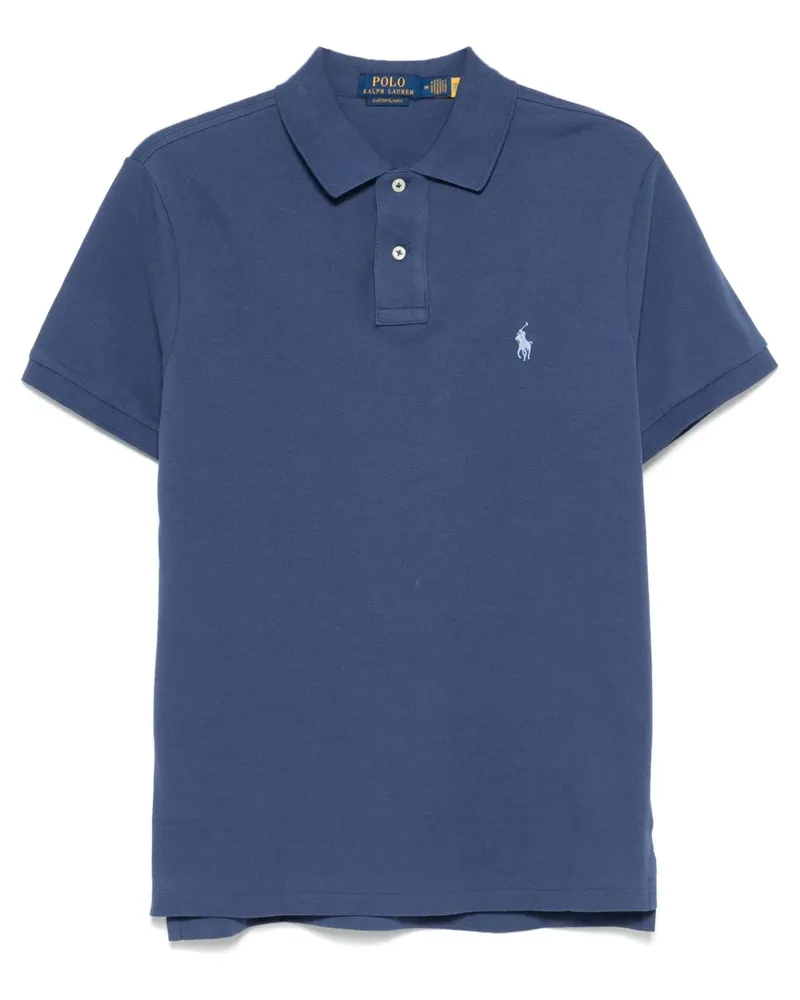 Ralph Lauren Poloshirt mit Polo Pony-Stickerei - Blau Blau