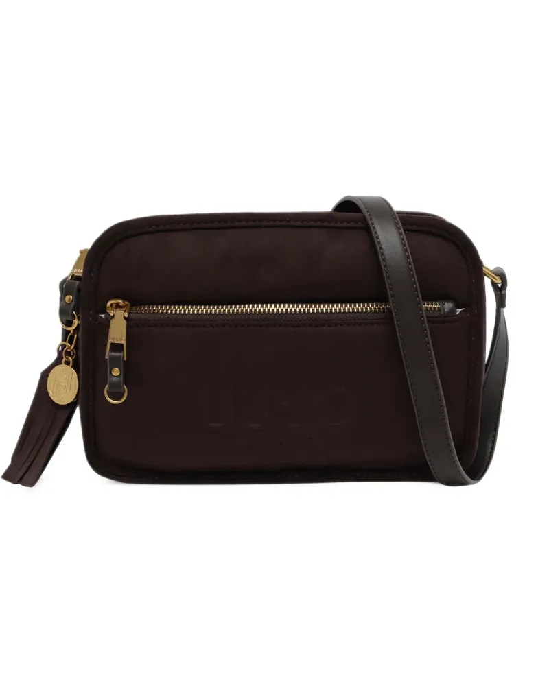 Liu Jo logo-embossed tassel cross body bag - Braun Braun