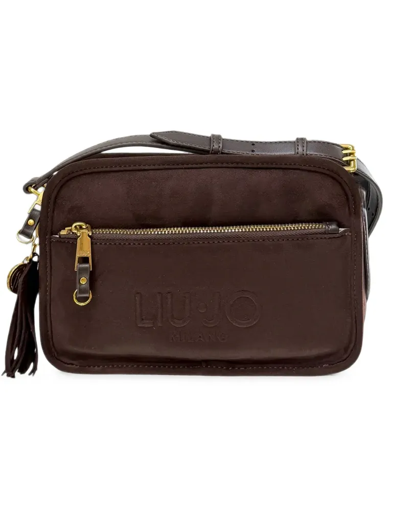 Liu Jo logo-embossed tassel cross body bag - Braun Braun
