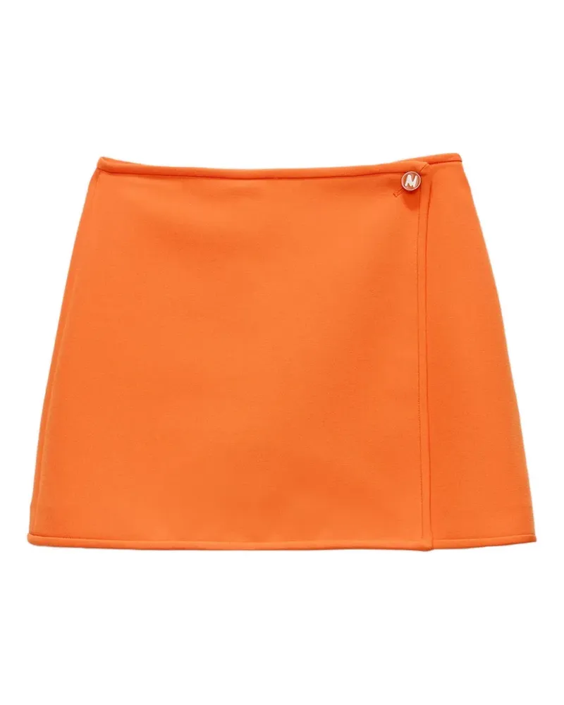 MSGM Midirock mit Knopfleiste - Orange Orange
