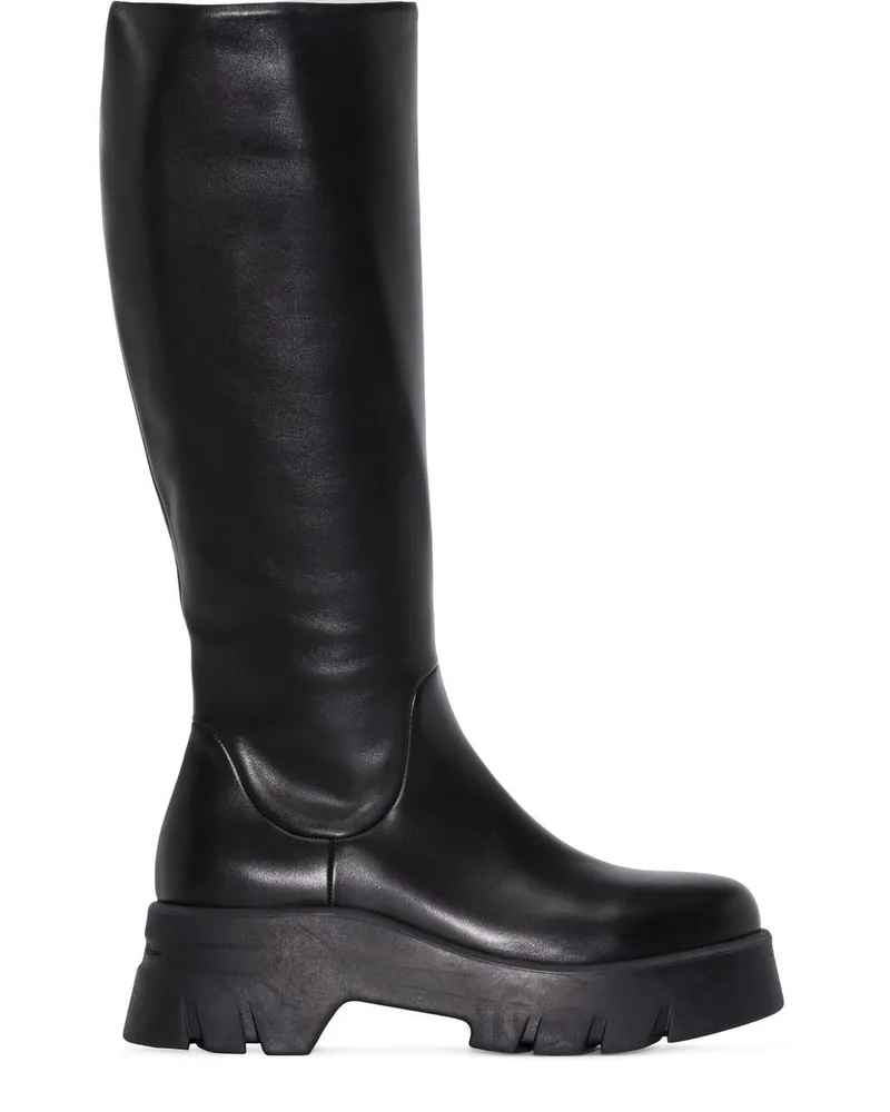 Gianvito Rossi Stiefel mit Finish - Schwarz Schwarz
