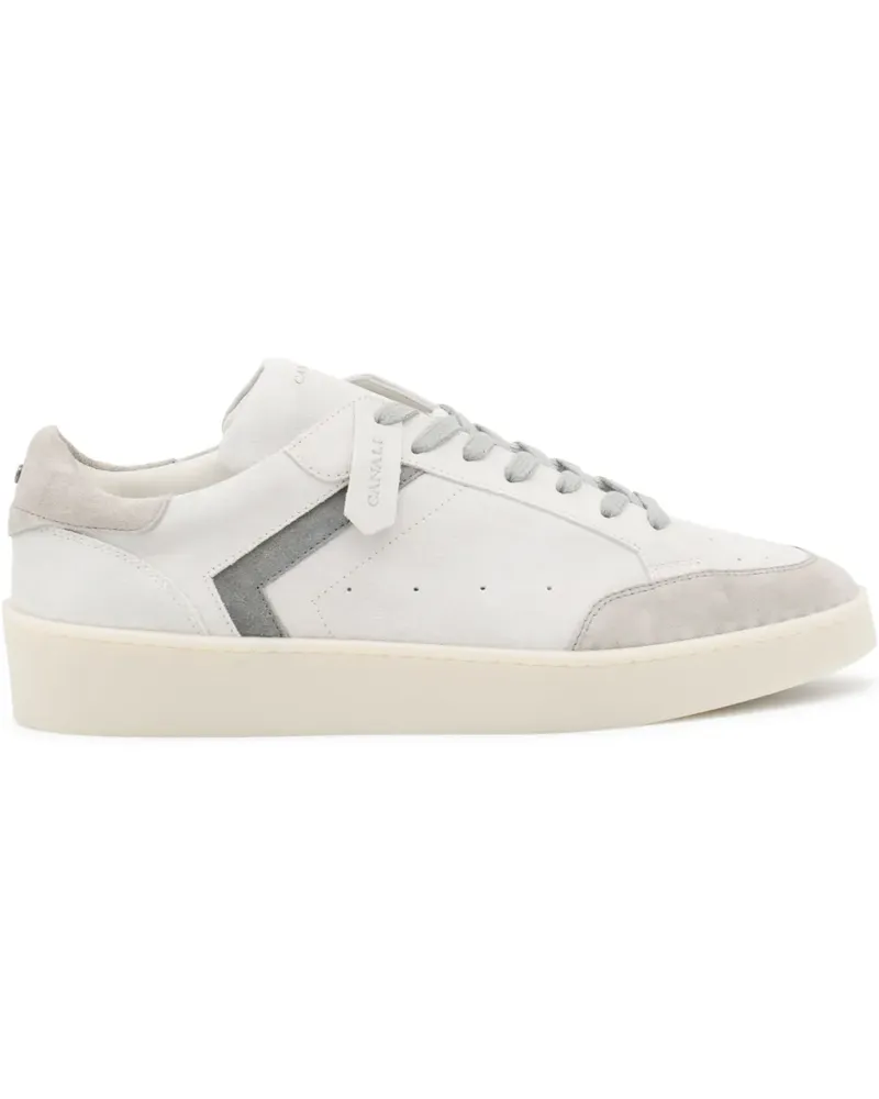 Canali Sneakers mit Einsätzen - Weiß Weiß