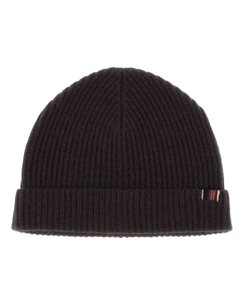extreme cashmere ribbed beanie - Braun Braun