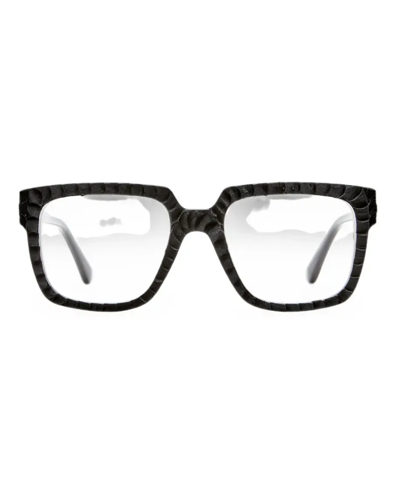 KUBORAUM K3 square-frame glasses - Schwarz Schwarz