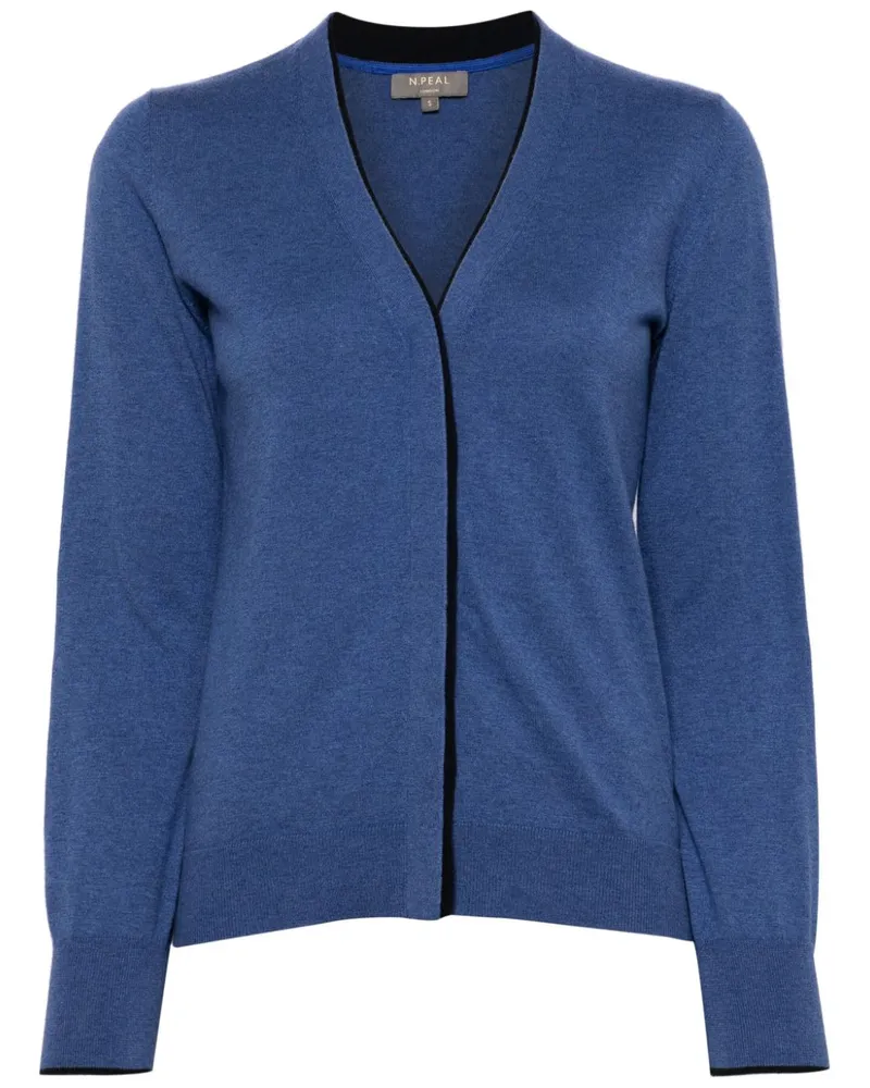 N.Peal Cardigan aus Kaschmir - Blau Blau