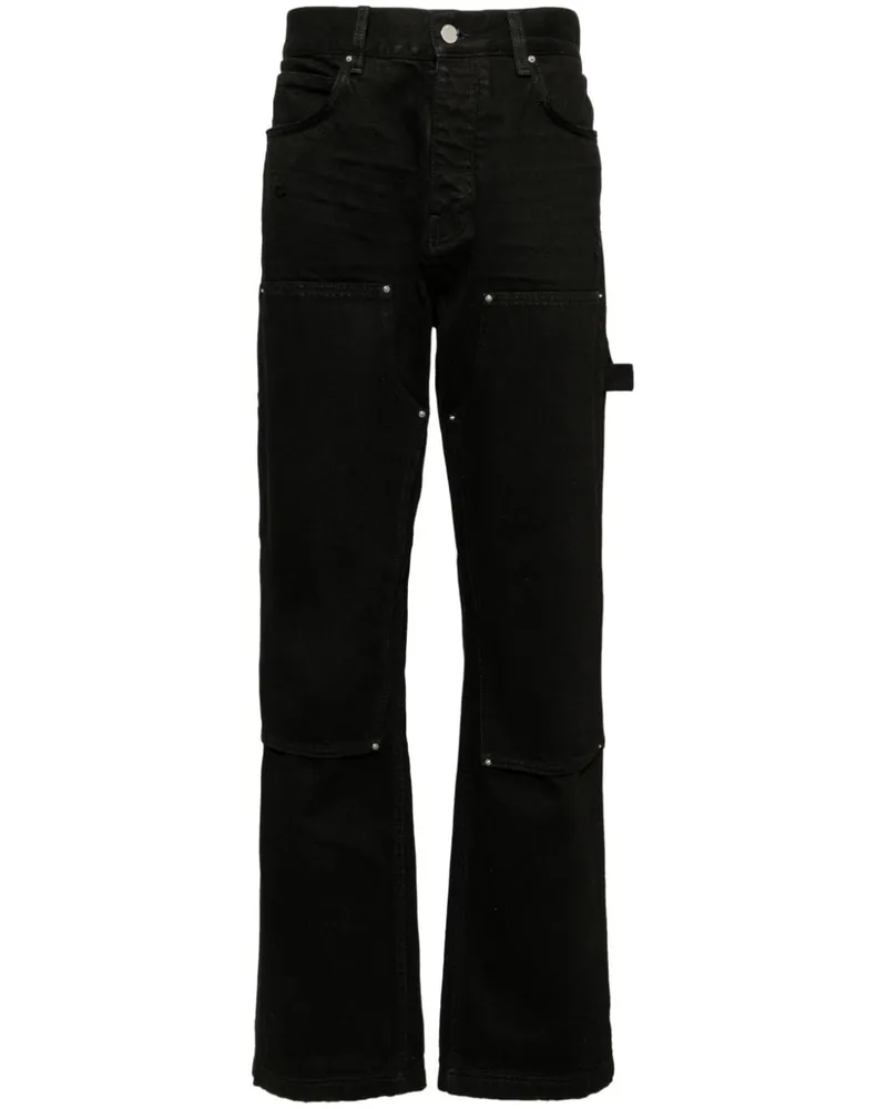 Amiri Double Knee Jeans - Schwarz Schwarz