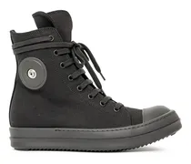 Canvas-Sneakers mit Schnürung - Schwarz