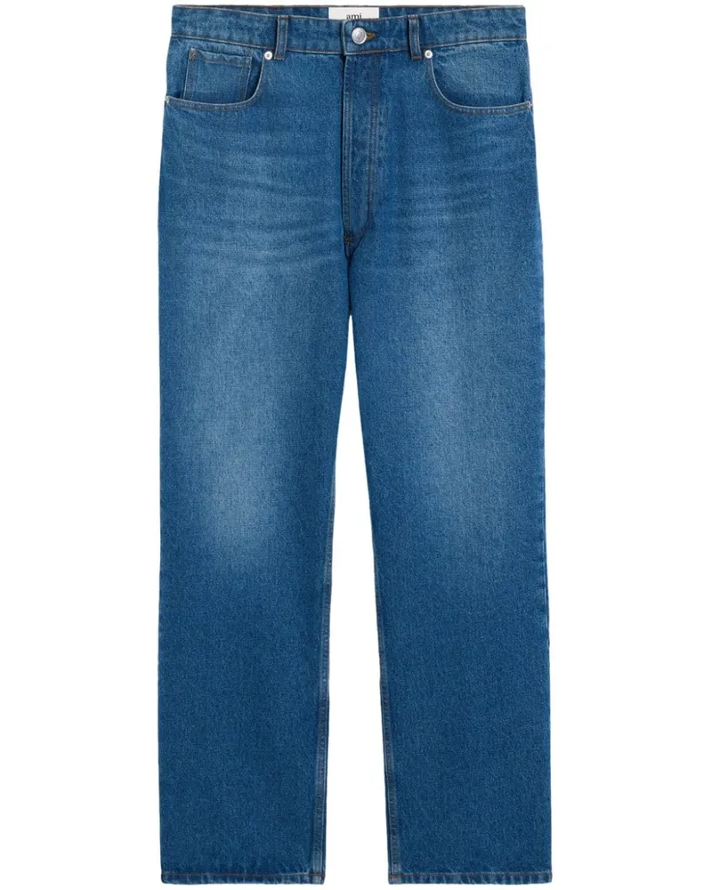 AMI Paris Lockere Straight-Leg-Jeans - Blau Blau