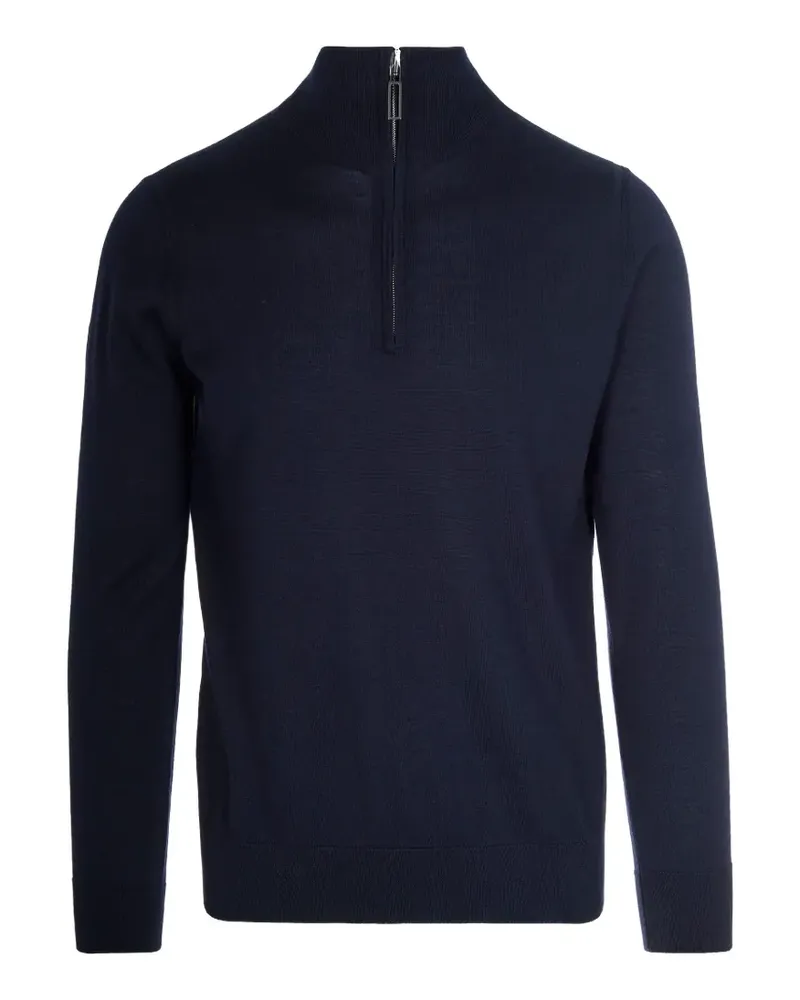 Paolo Pecora Milano zip virgin wool sweater - Blau Blau