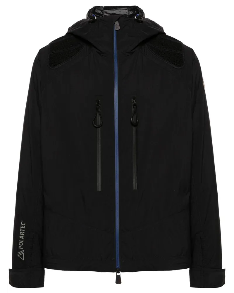Moncler Kapuzenjacke mit Reißverschluss - Schwarz Schwarz