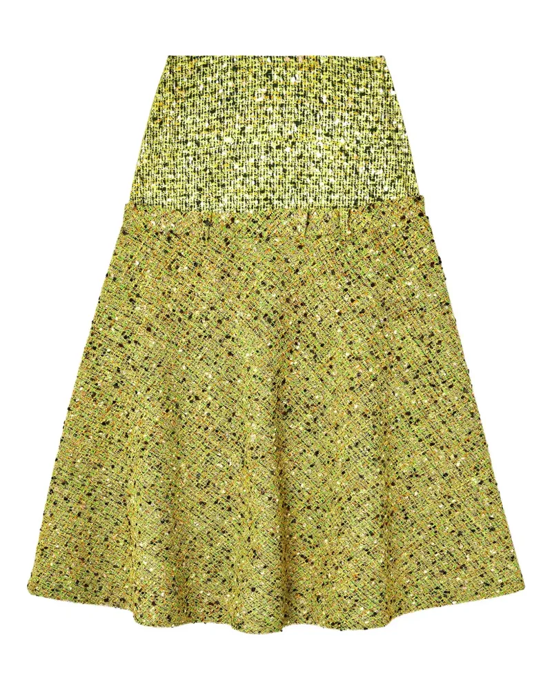 Diesel Ausgestellter Midirock - Grün Grün