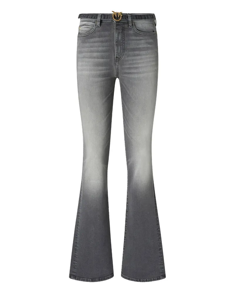 Pinko Bestickte Schlagjeans - Grau Grau
