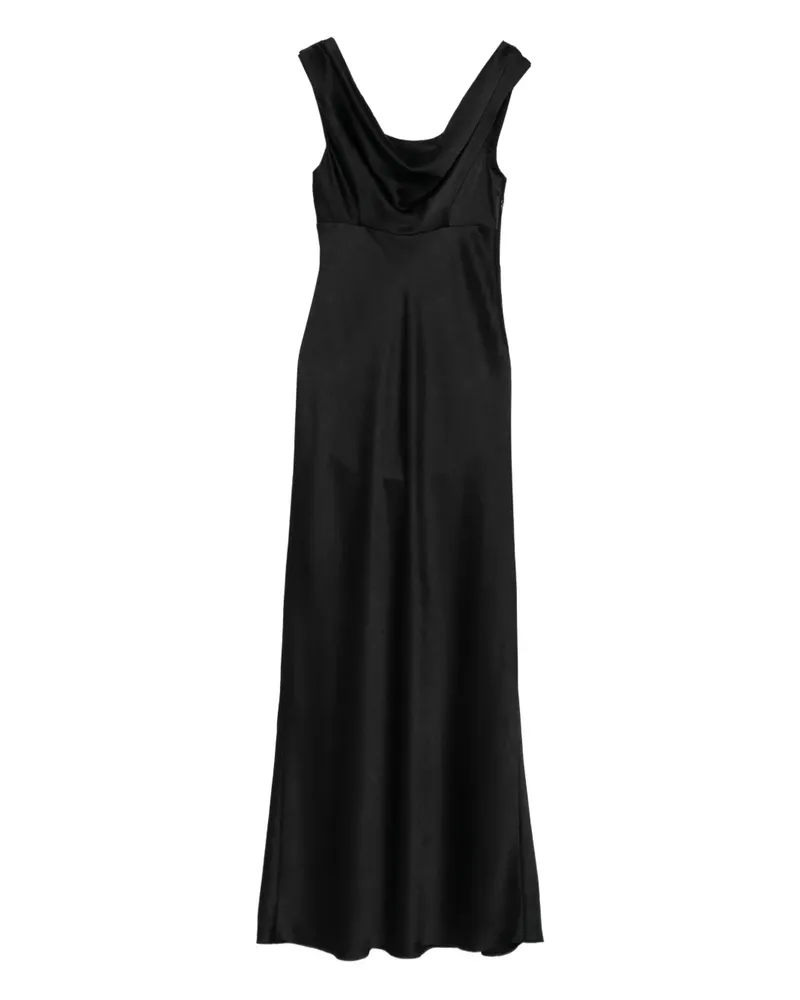 Vince Maxikleid mit Schalkragen - Schwarz Schwarz