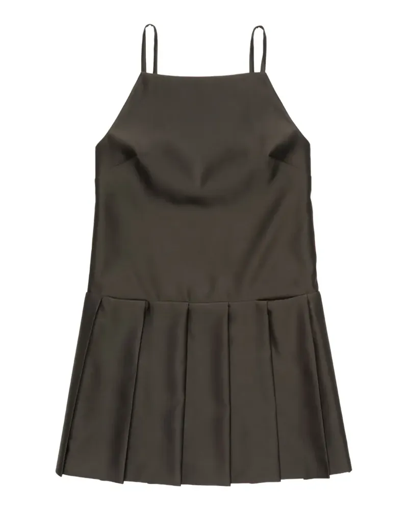 Acne Studios strap dress with pleated skirt - Braun Braun