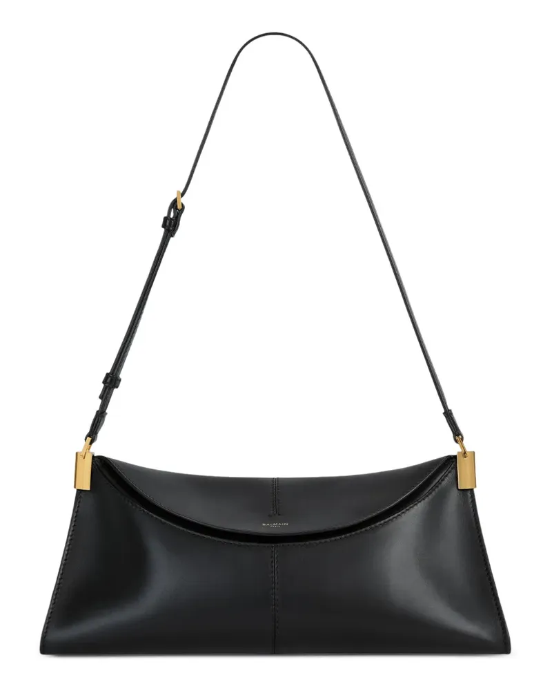 Balmain Mittelgroße 64-83 Tasche aus glattem Leder - Schwarz Schwarz