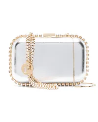 Rosantica Verzierte Clutch Silber