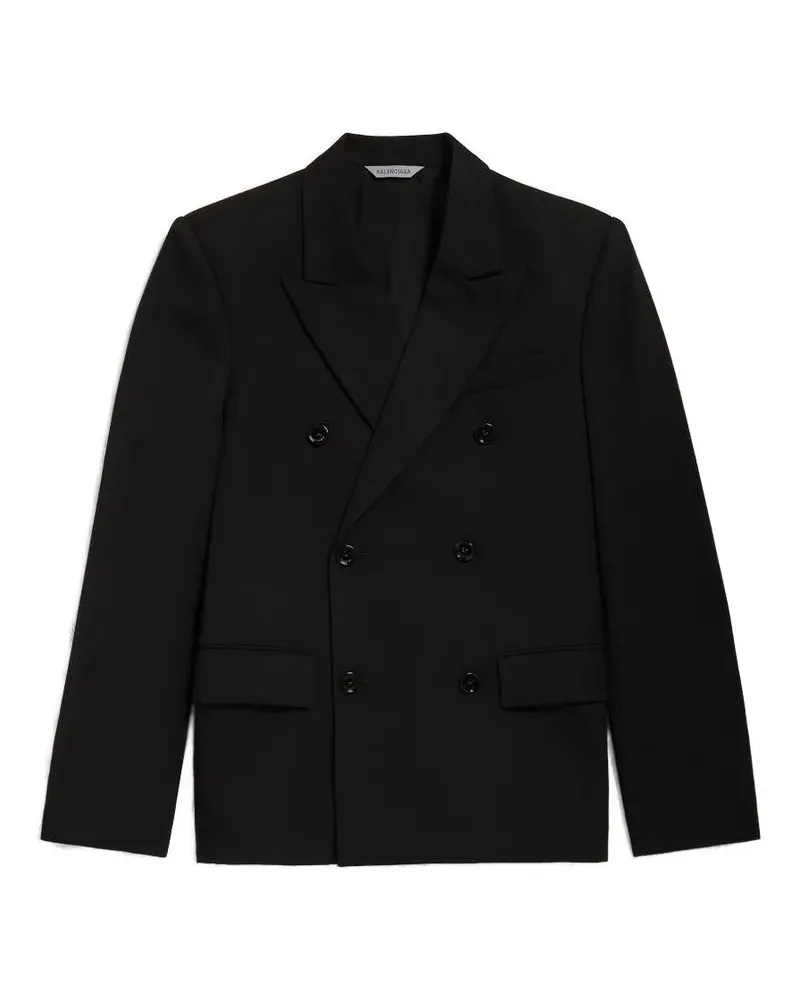 Balenciaga Doppelreihiges Sakko - Schwarz Schwarz