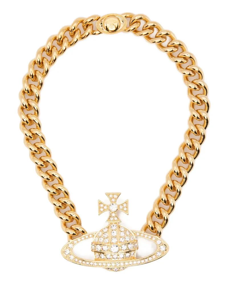 Vivienne Westwood chain orb Neysa necklace - Schwarz Schwarz