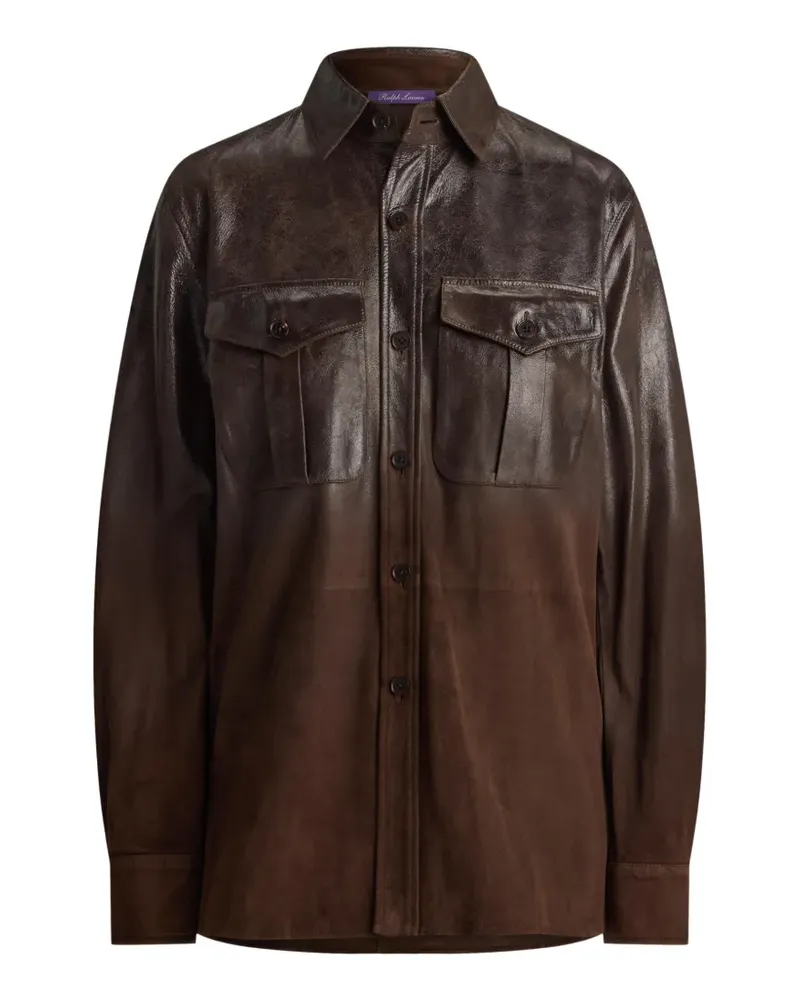 Ralph Lauren Landry Hemd aus Wildleder - Braun Braun