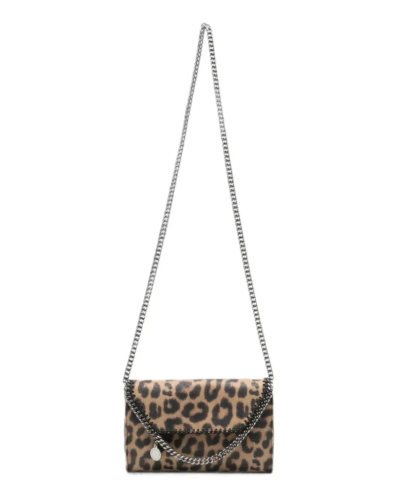 Stella McCartney Falabella leopard-print shoulder bag - Nude Nude