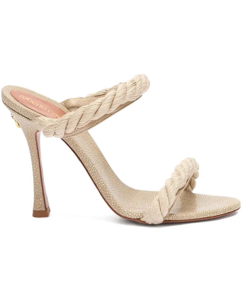 Roberto Cavalli Sandalen mit Kordeldetail - Nude Nude