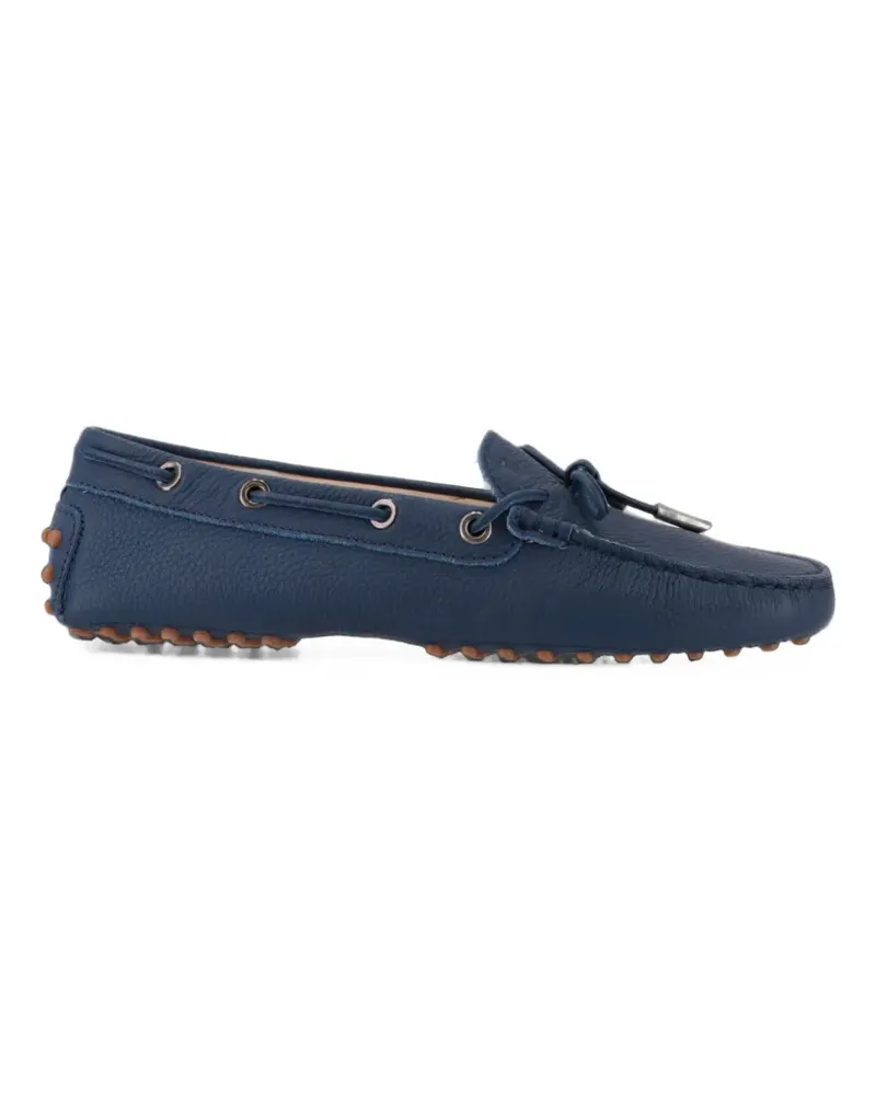 TOD'S Gommino pebbled leather loafers - Blau Blau