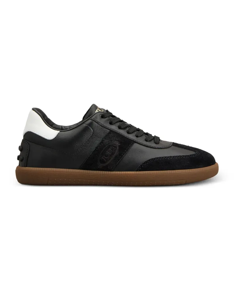 TOD'S Tabs Sneakers mit Einsätzen - Schwarz Schwarz