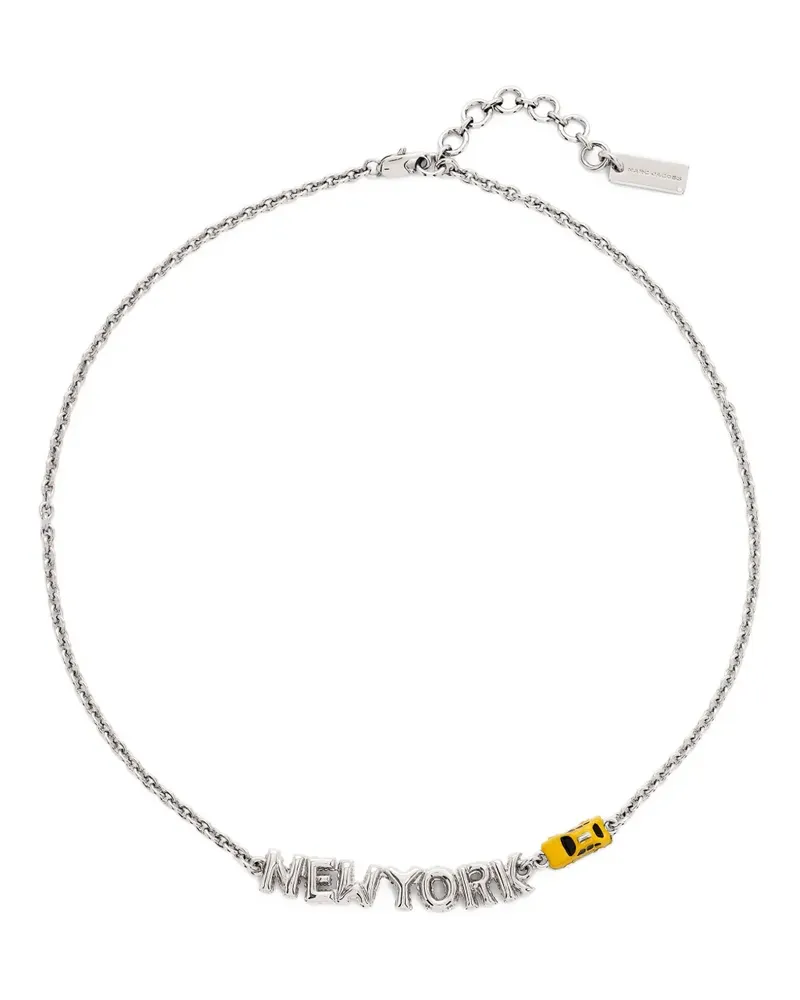 Marc Jacobs Halskette mit New York-Schriftzug - Silber Silber
