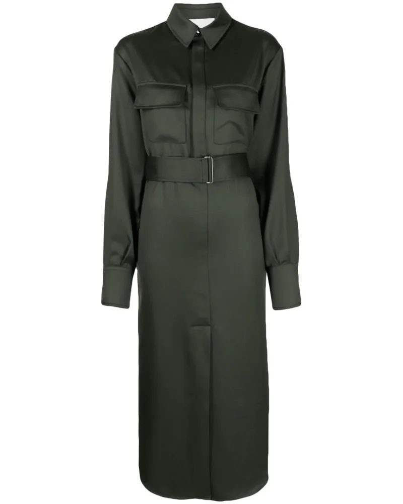 Sa Su Phi Hemdkleid mit langen Ärmeln - Grün Grün