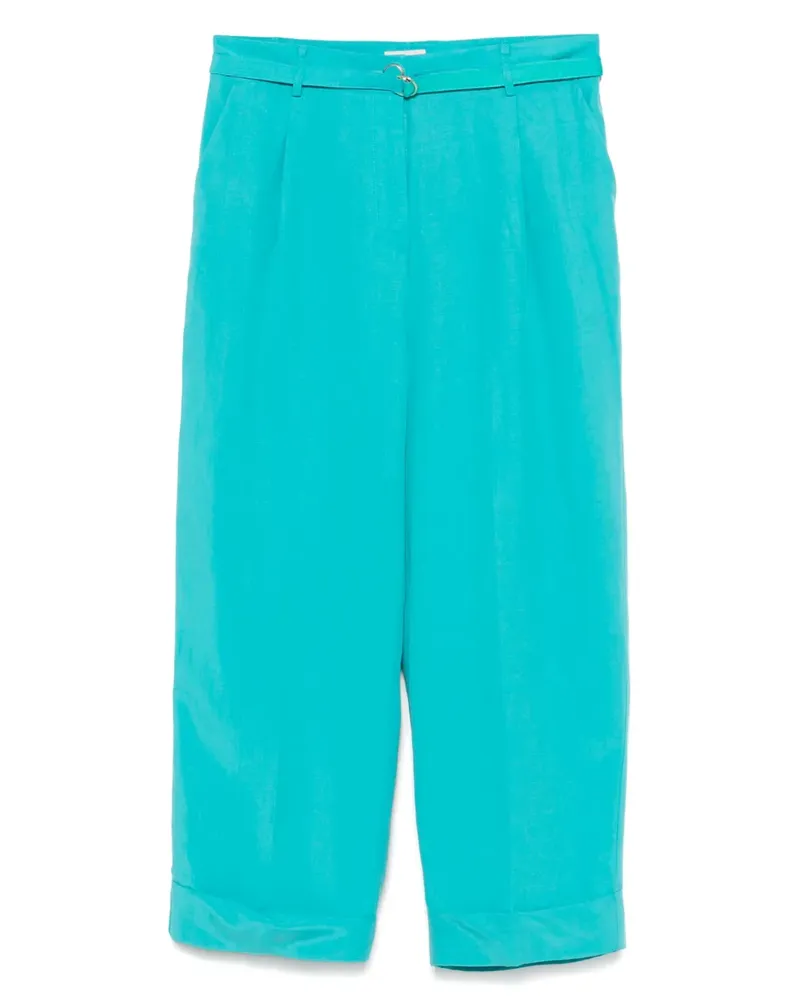 Liu Jo Hose mit Faltendetail - Blau Blau