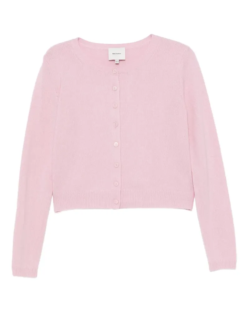 Reformation Clara Cardigan - Rosa Rosa