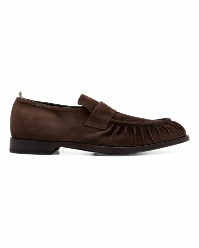 Officine Creative Italia Geraffte Sound008 Loafer - Braun Braun