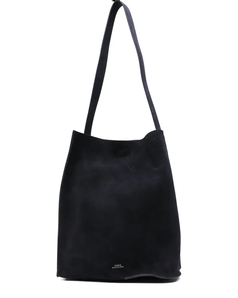 Studio Nicholson Schultertasche aus Wildleder - Blau Blau