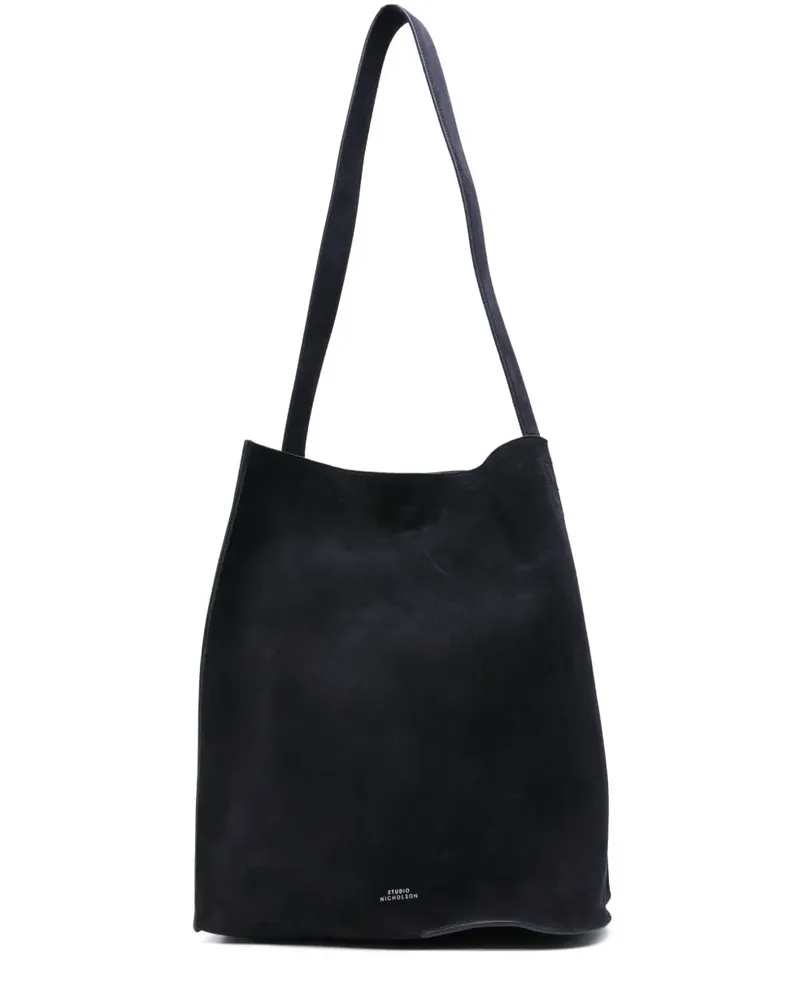 Studio Nicholson Schultertasche aus Wildleder - Blau Blau