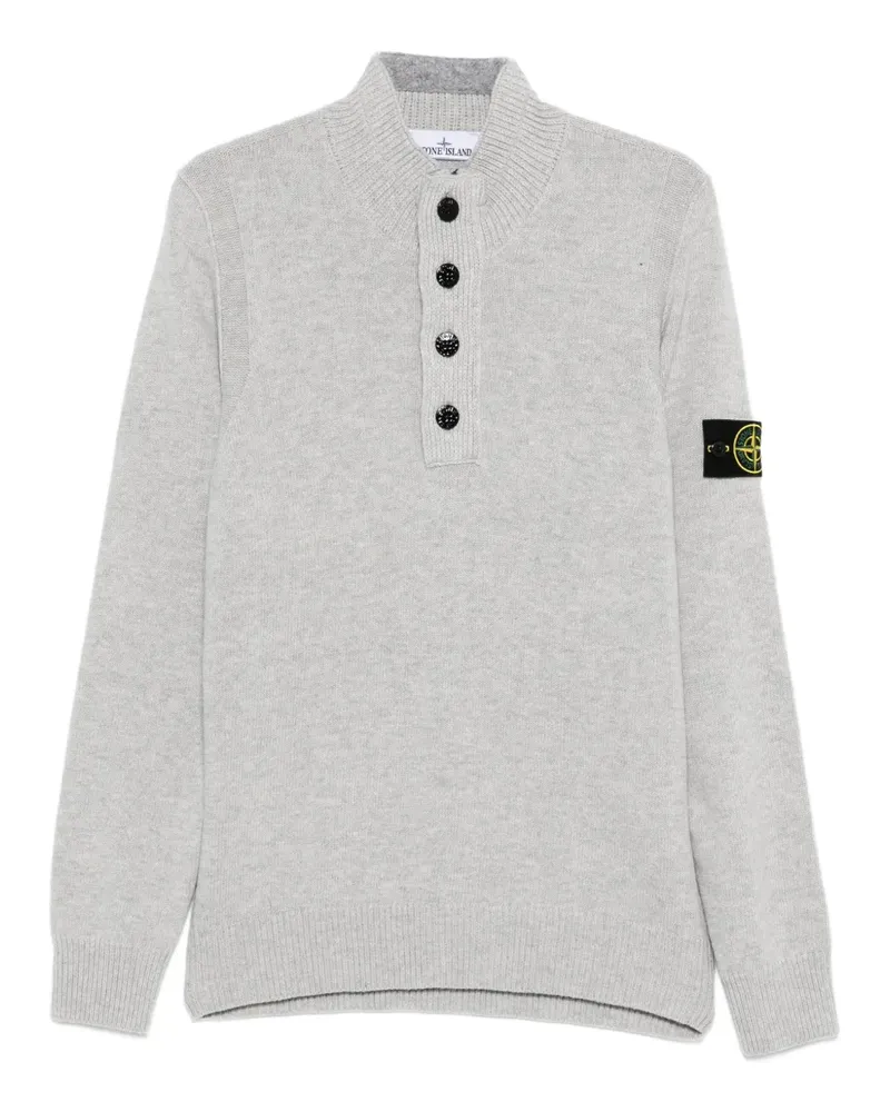 Stone Island 5100040 Pullover mit aufgesetzter Tasche - Grau Grau