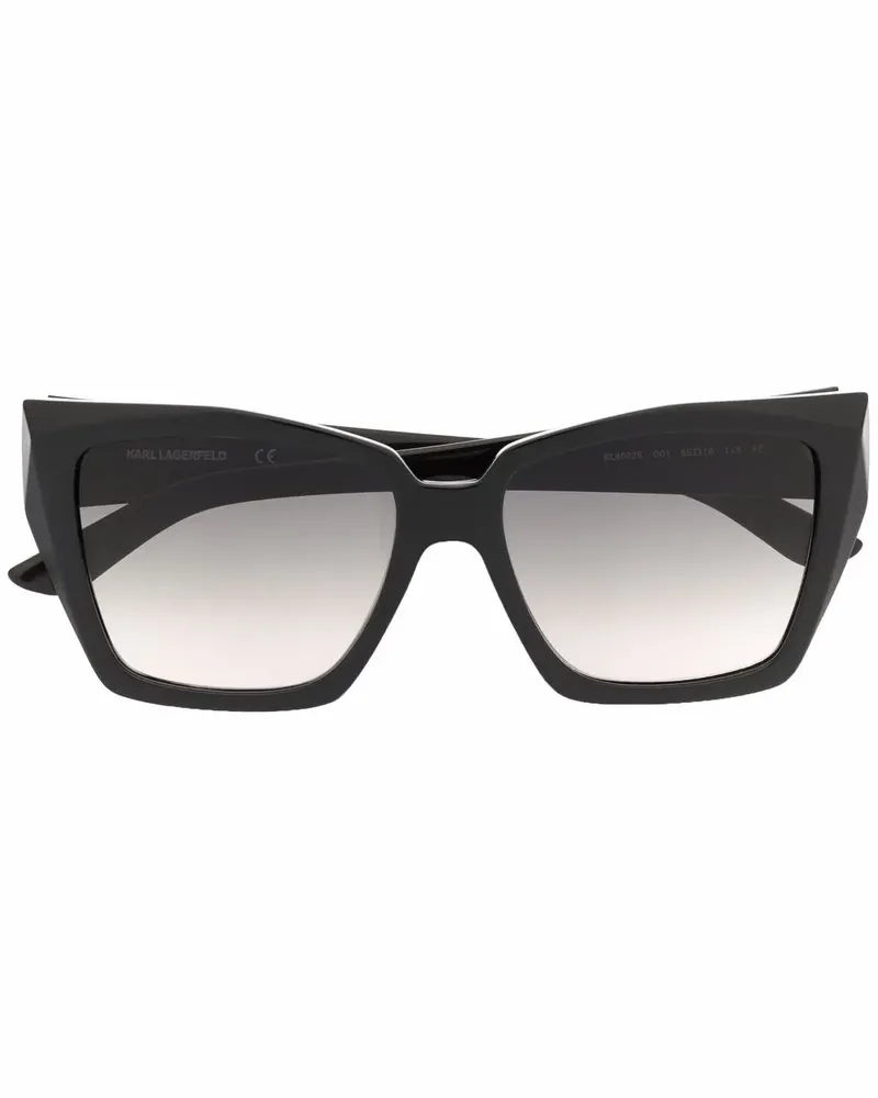 Karl Lagerfeld Sonnenbrille mit Oversized-Gestell - Schwarz Schwarz