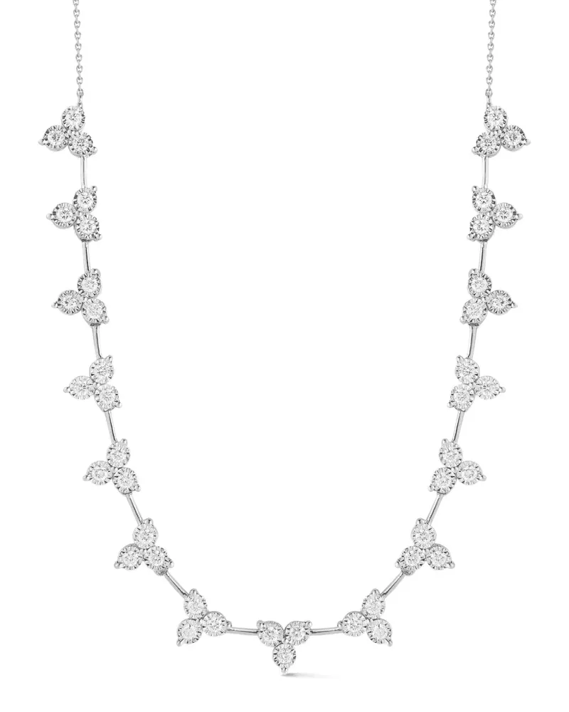 Dana Rebecca Designs Ava Bea Interval Trio Tennis diamond necklace - Silber Silber