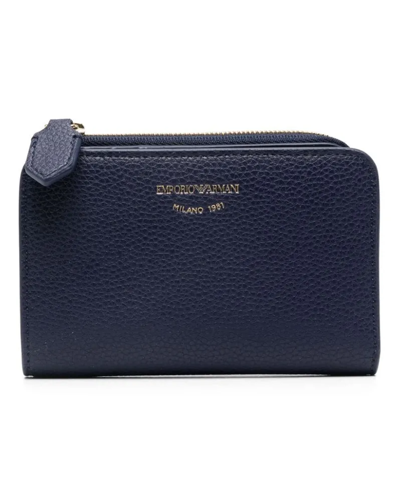 Emporio Armani Portemonnaie mit Logo-Prägung - Blau Blau
