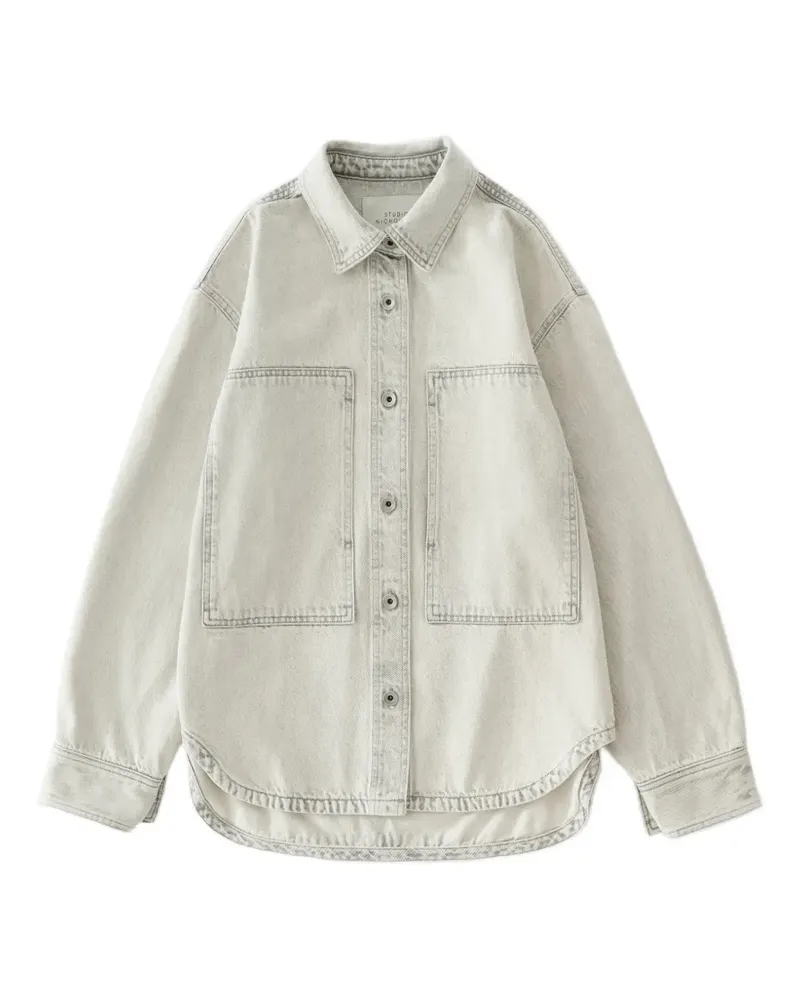 Studio Nicholson Paso patch pockets shirt - Blau Blau