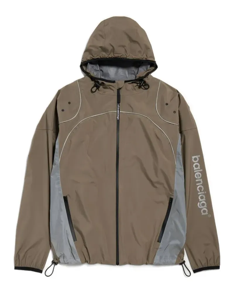 Balenciaga Jacke mit Kontrasteinsätzen - Grau Grau