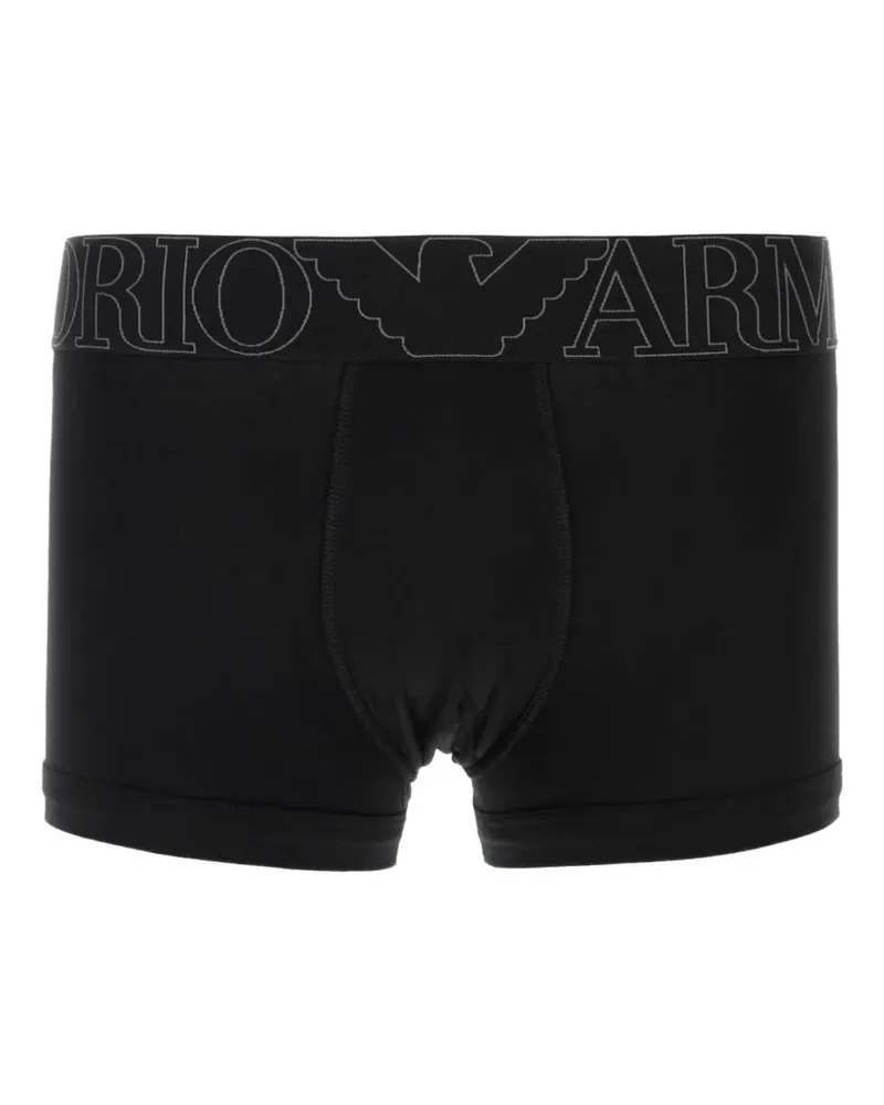 Emporio Armani stretch boxers - Schwarz Schwarz