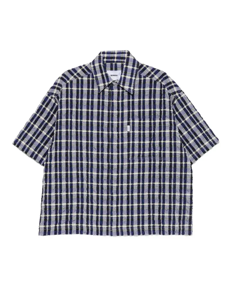 BONSAI check shirt - Blau Blau