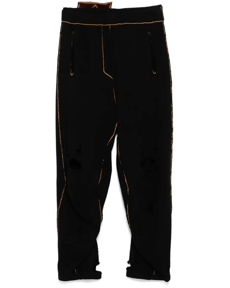 Doublet Hose im Distressed-Look - Schwarz Schwarz