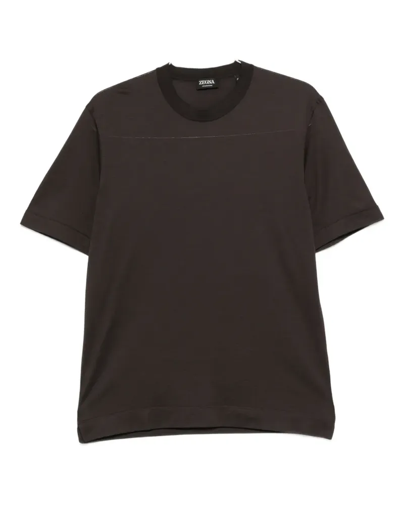 Ermenegildo Zegna crew-neck short-sleeve T-shirt - Braun Braun